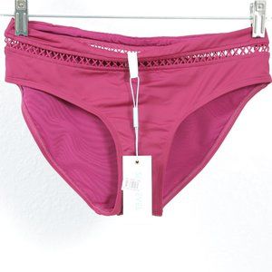 NWT Sea Level Mid Bikini Bottom Corss‎ Trim Australia Hibiscus, 6